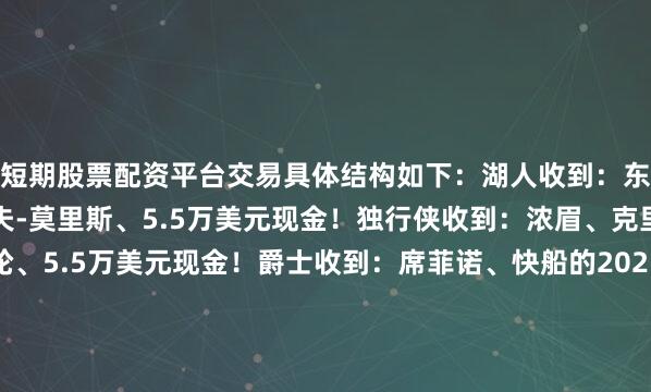 短期股票配资平台交易具体结构如下：湖人收到：东契奇、克莱伯、马基夫-莫里斯、5.5万美元现金！独行侠收到：浓眉、克里斯蒂、2029年首轮、5.5万美元现金！爵士收到：席菲诺、快船的2025年次轮、独行侠的2025次轮！随后多位名记都从湖人、独行侠、爵士等方面确认了这笔交易是真实发生的！  																			[投注竞彩篮球]						[没账户？马上注册]												